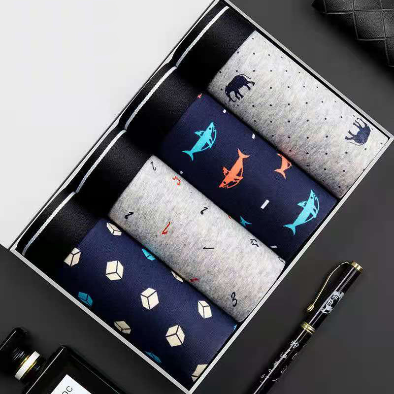 Boxer Shorts Modal - 4 قطعة/الوحدة الملاكم السراويل الرجال الملابس
