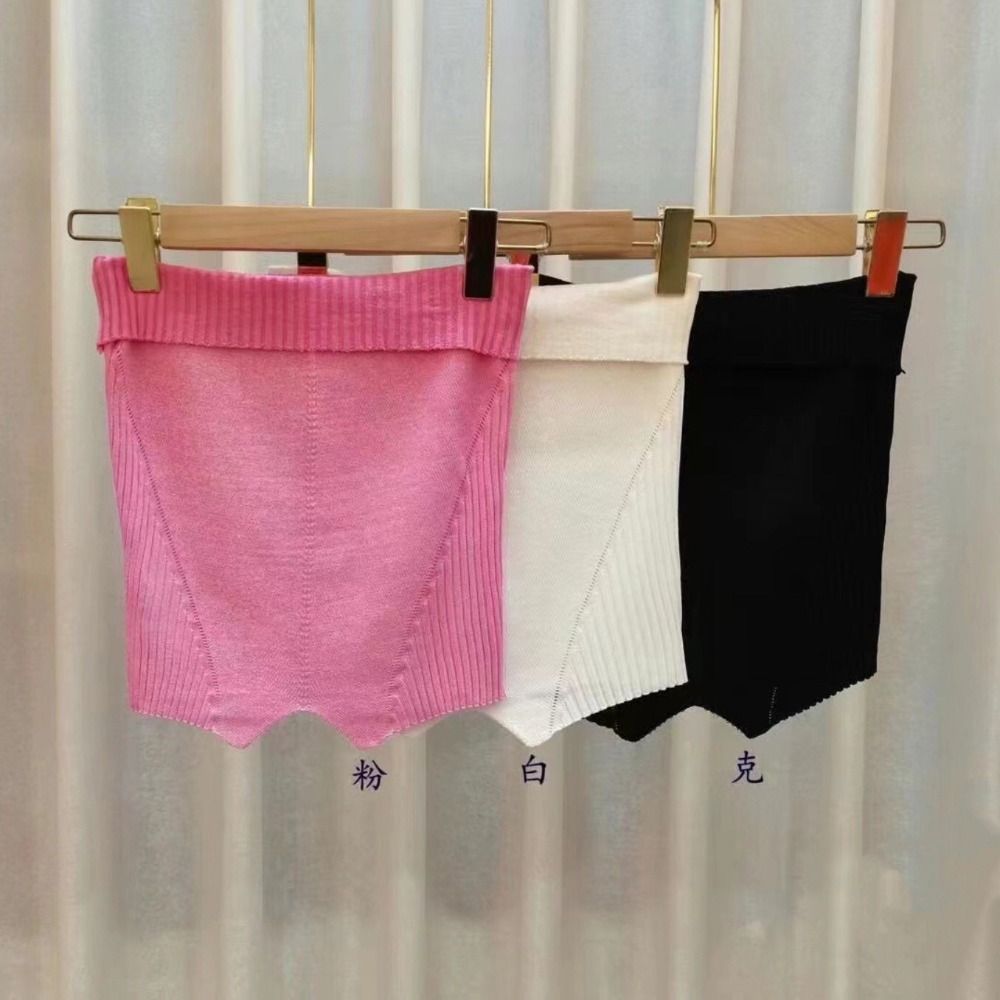 Tank Top Ribbed - توب أنبوبي بدون حمالات للفتيات ،