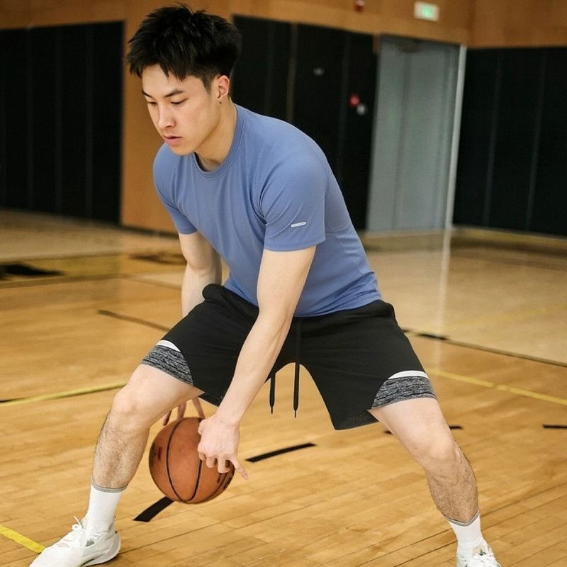 بدلة لياقة بدنية رياضية برقبة  - مراجعة Compression Shorts Athletes وسعره
