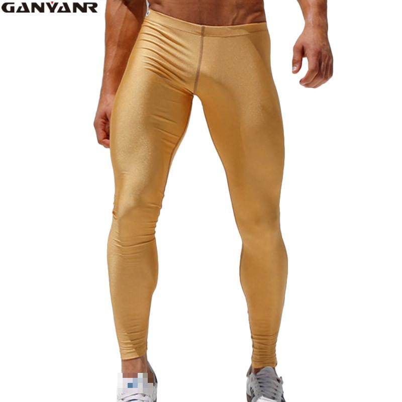 Ganyanr ماركة الرجال sweatpant - مراجعة Compression Long Pant وسعره