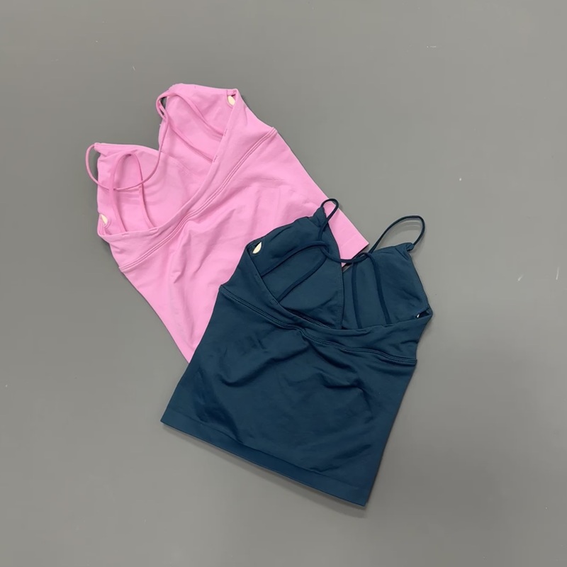 قميص رياضي نسائي ضيق لتشكيل ال - مراجعة Suspender Tank Top وسعره