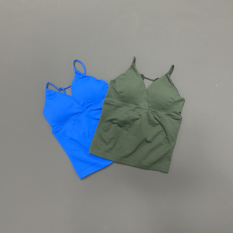 قميص رياضي نسائي ضيق لتشكيل ال - مراجعة Suspender Tank Top وسعره