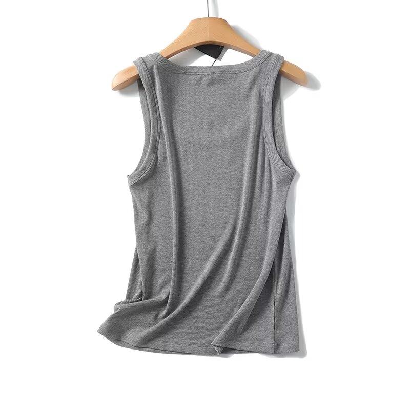 Maxdutti-أحادية اللون تناسب ضئ - مراجعة Tank Top Ribbed وسعره
