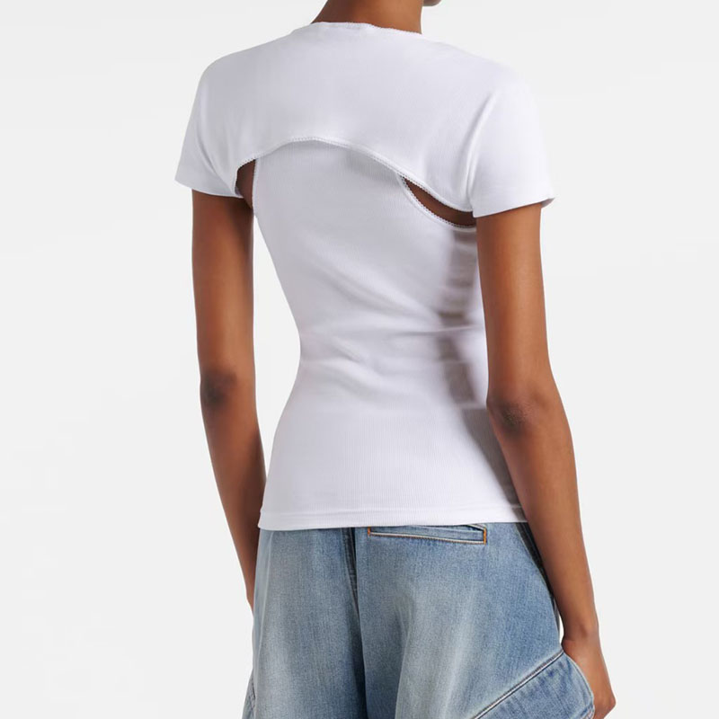 طقم تي شيرت نسائي من قطعتين مض - مراجعة Tank Top Ribbed وسعره